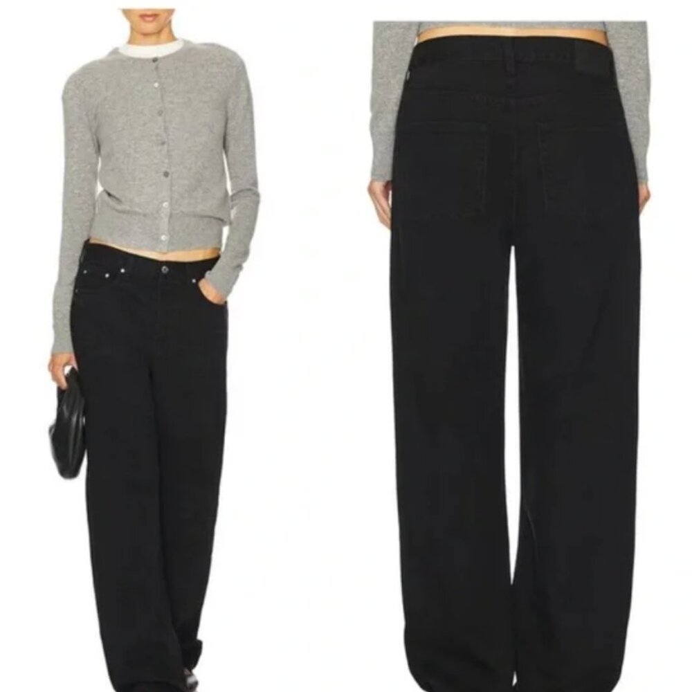 GRLFRND Bella Low Rise boyfriend in The Mission Black Sz 29